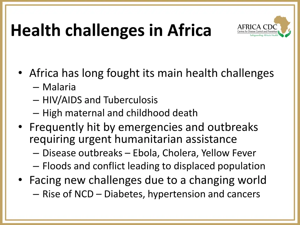 health challenges in africa