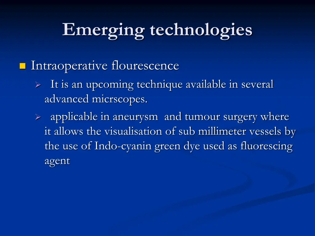 emerging technologies