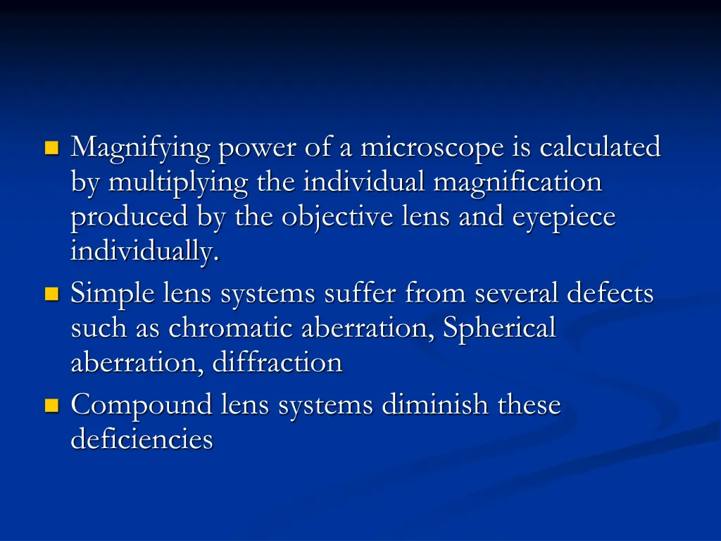 magnifying power of a microscope is calculated