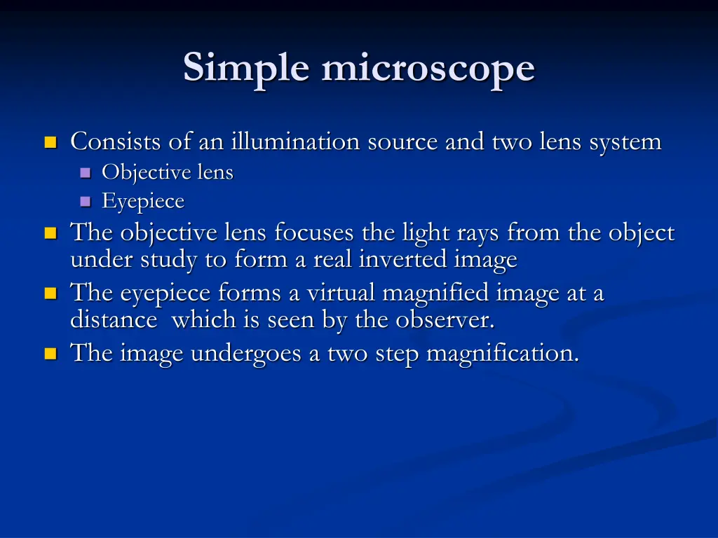 simple microscope