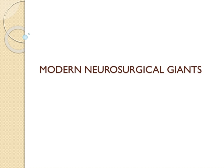 modern neurosurgical giants