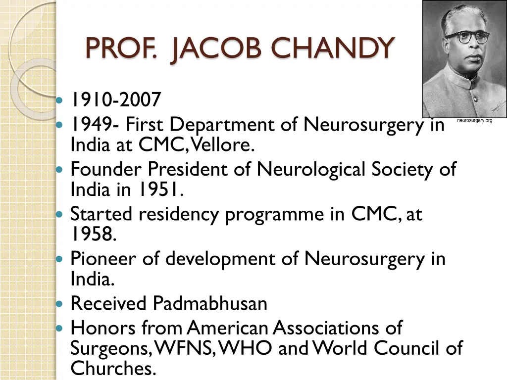 prof jacob chandy