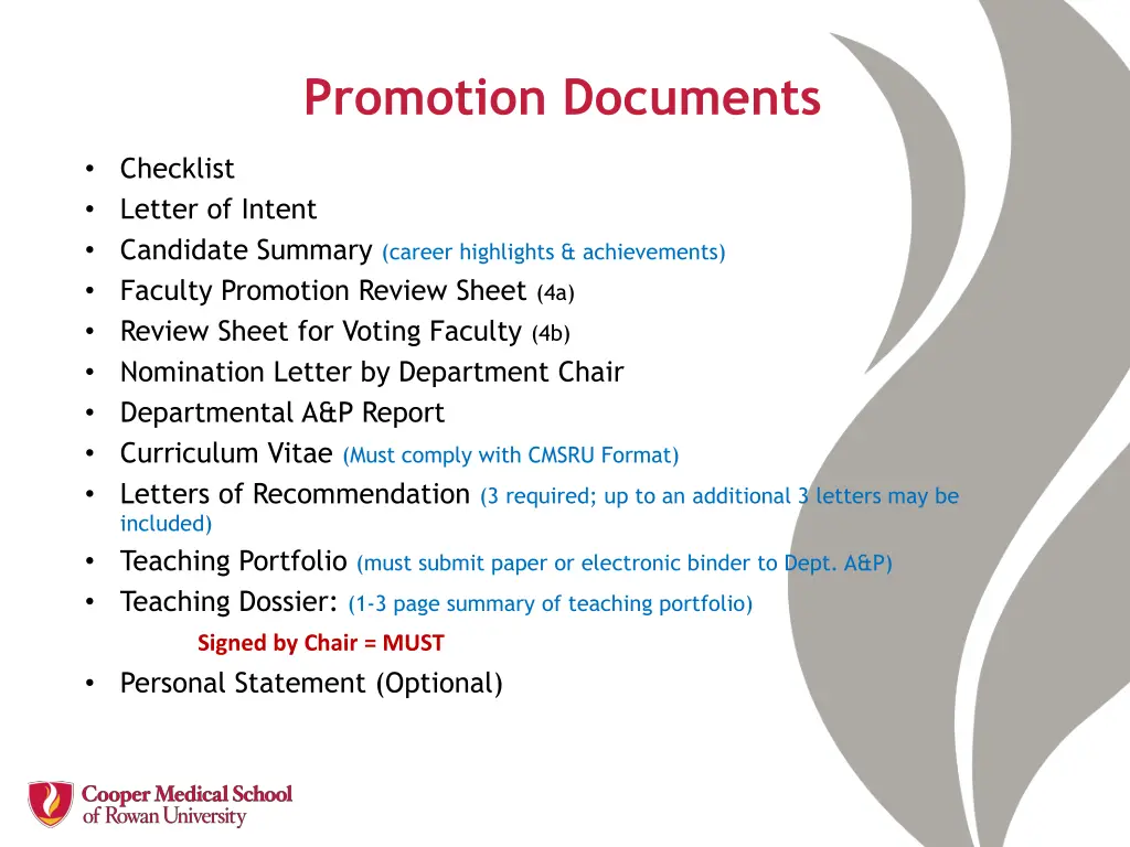 promotion documents