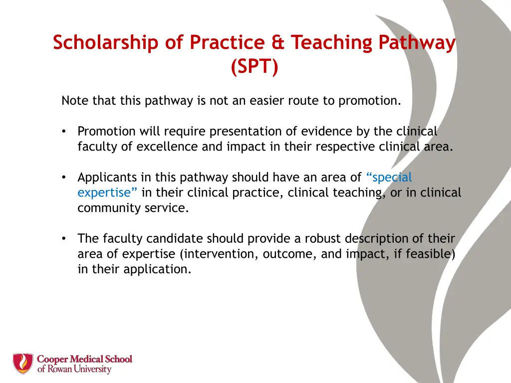 scholarship of practice teaching pathway spt
