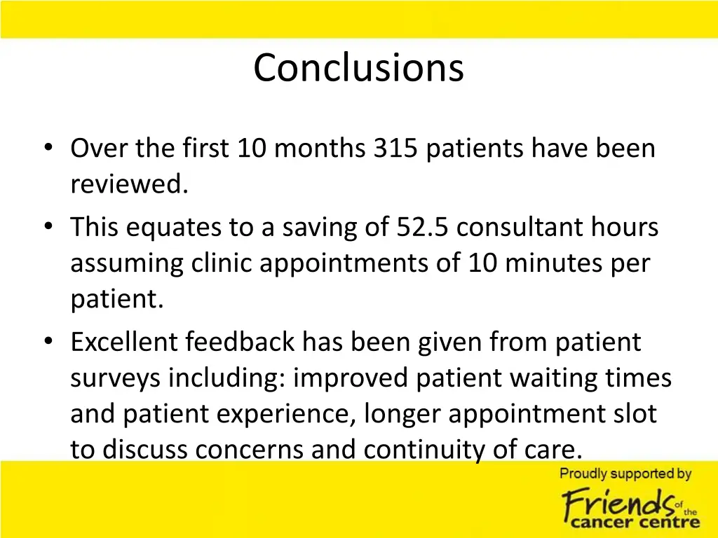 conclusions