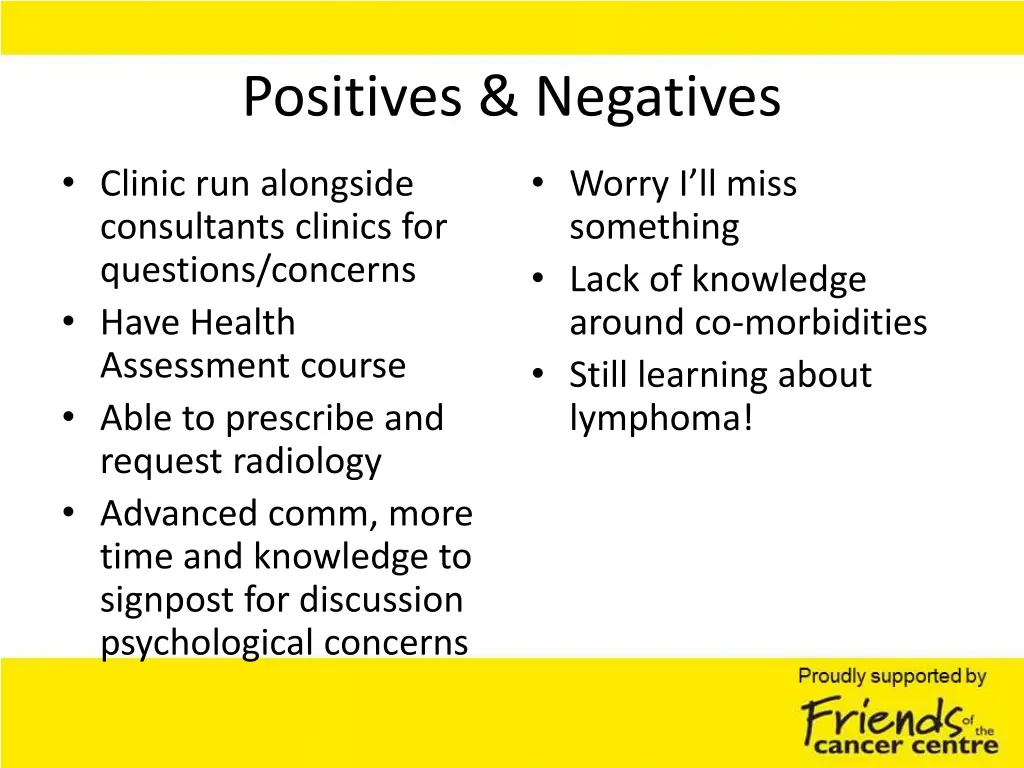 positives negatives