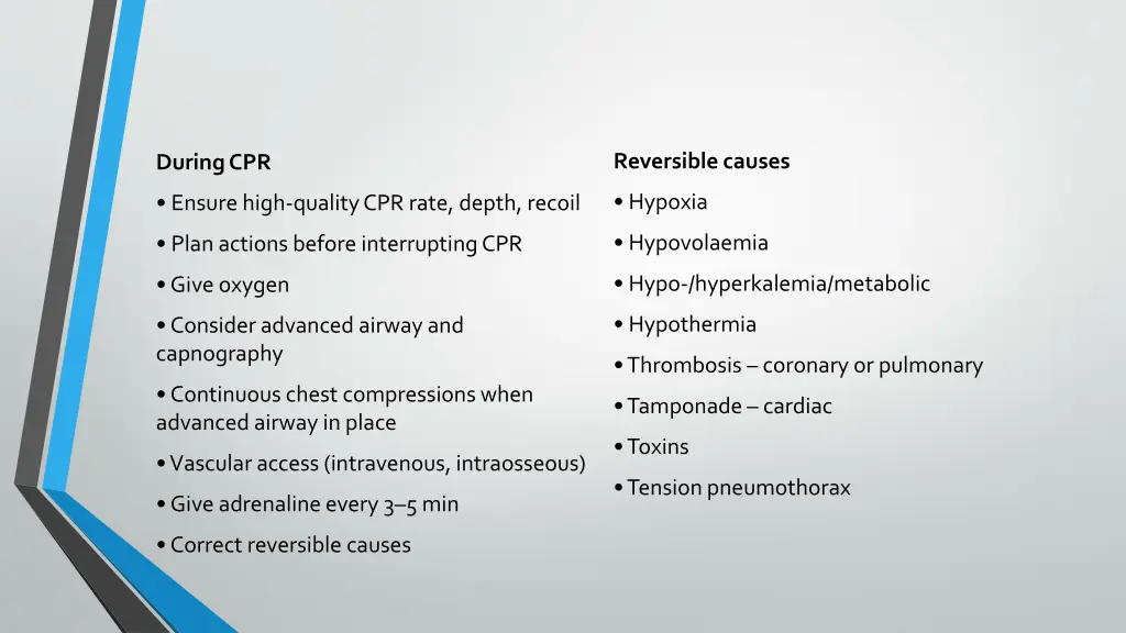 reversible causes