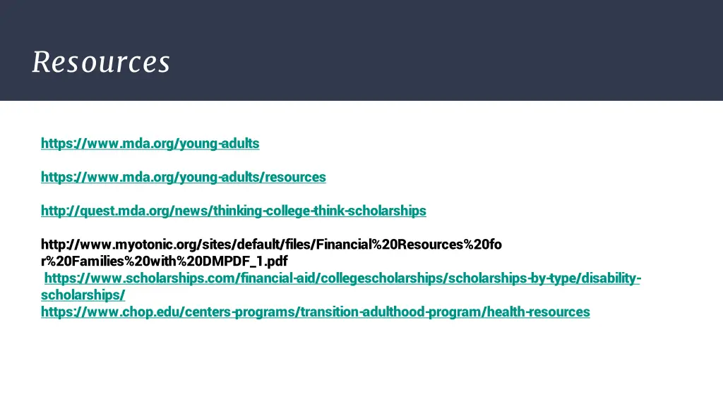 resources