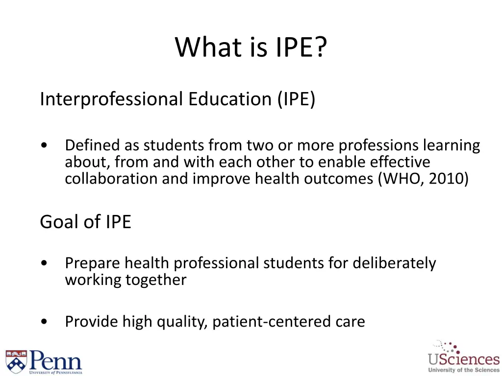 what is ipe