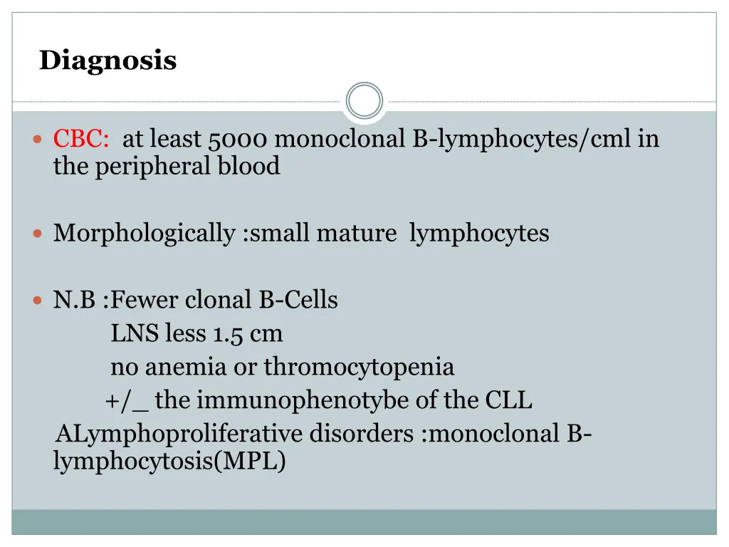 diagnosis