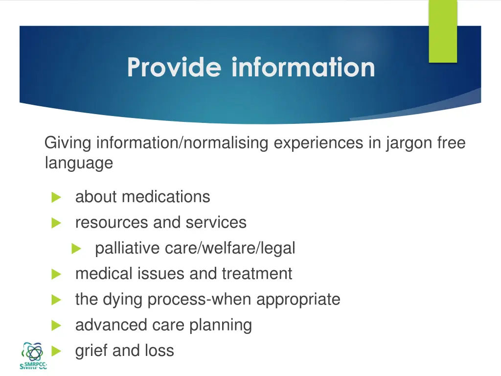 provide information