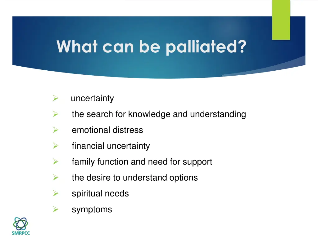 what can be palliated