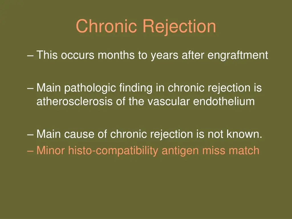 chronic rejection