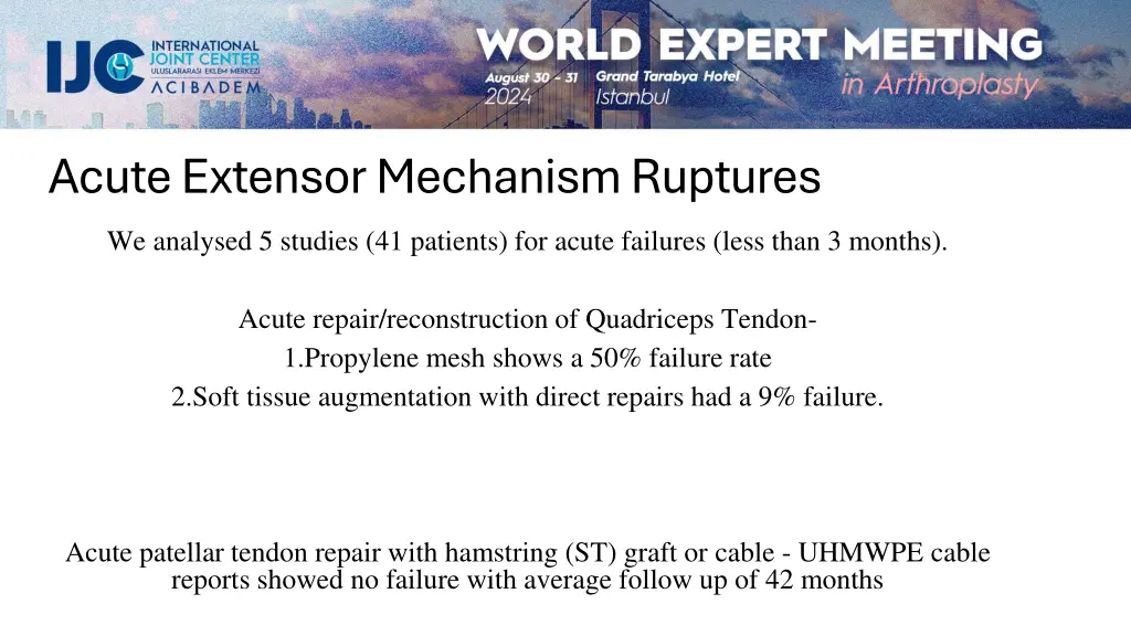 acute extensor mechanism ruptures