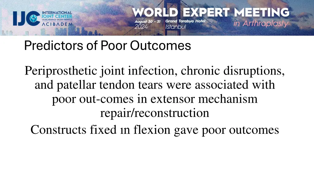 predictors of poor outcomes