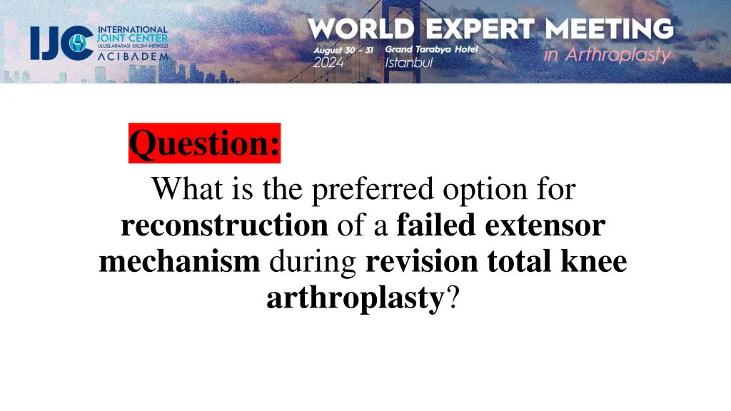 question what is the preferred option