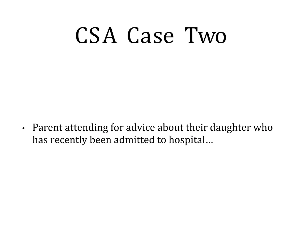 csa case two