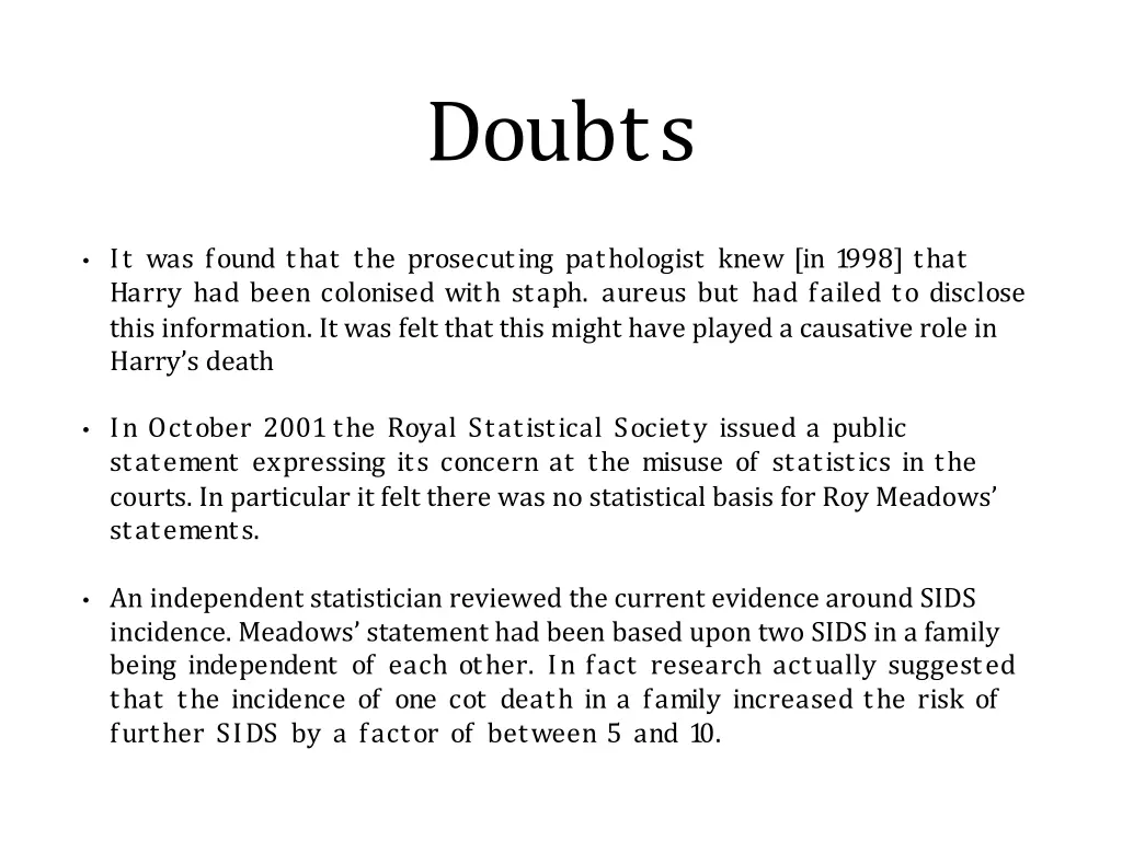 doubts