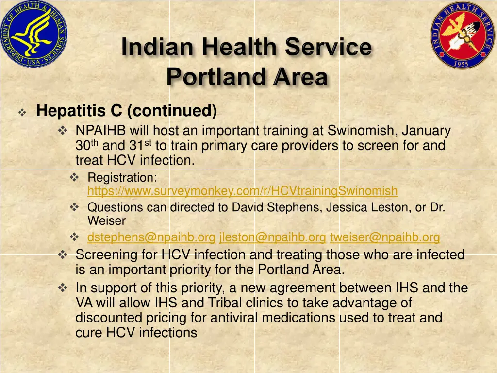 hepatitis c continued npaihb will host