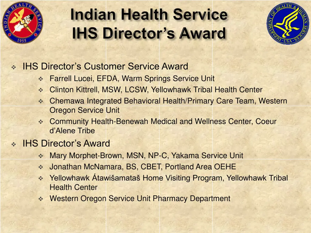 ihs director s customer service award farrell