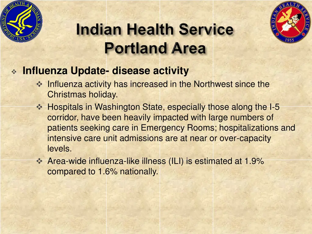 influenza update disease activity influenza