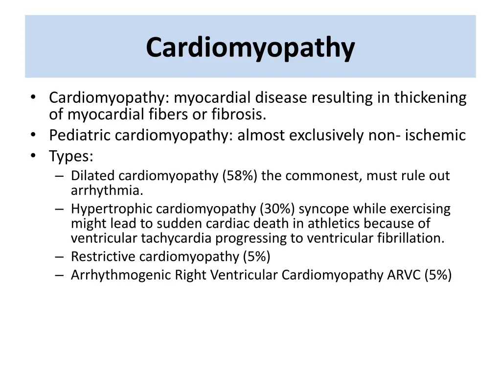 cardiomyopathy
