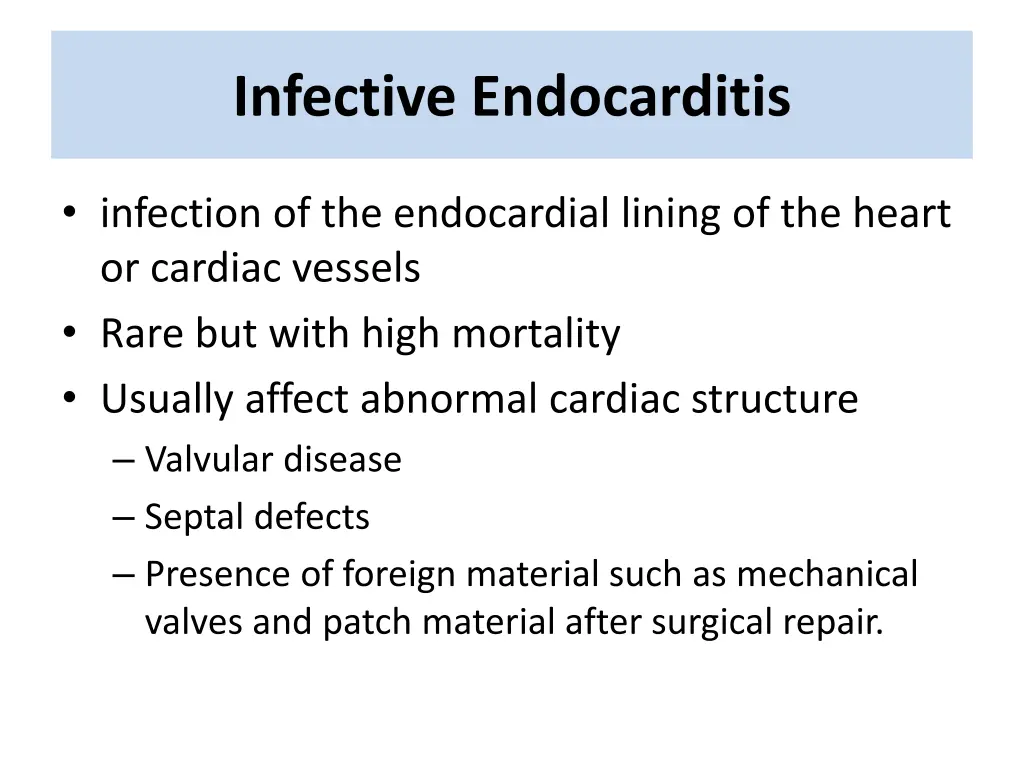 infective endocarditis