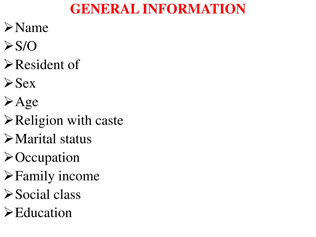 general information