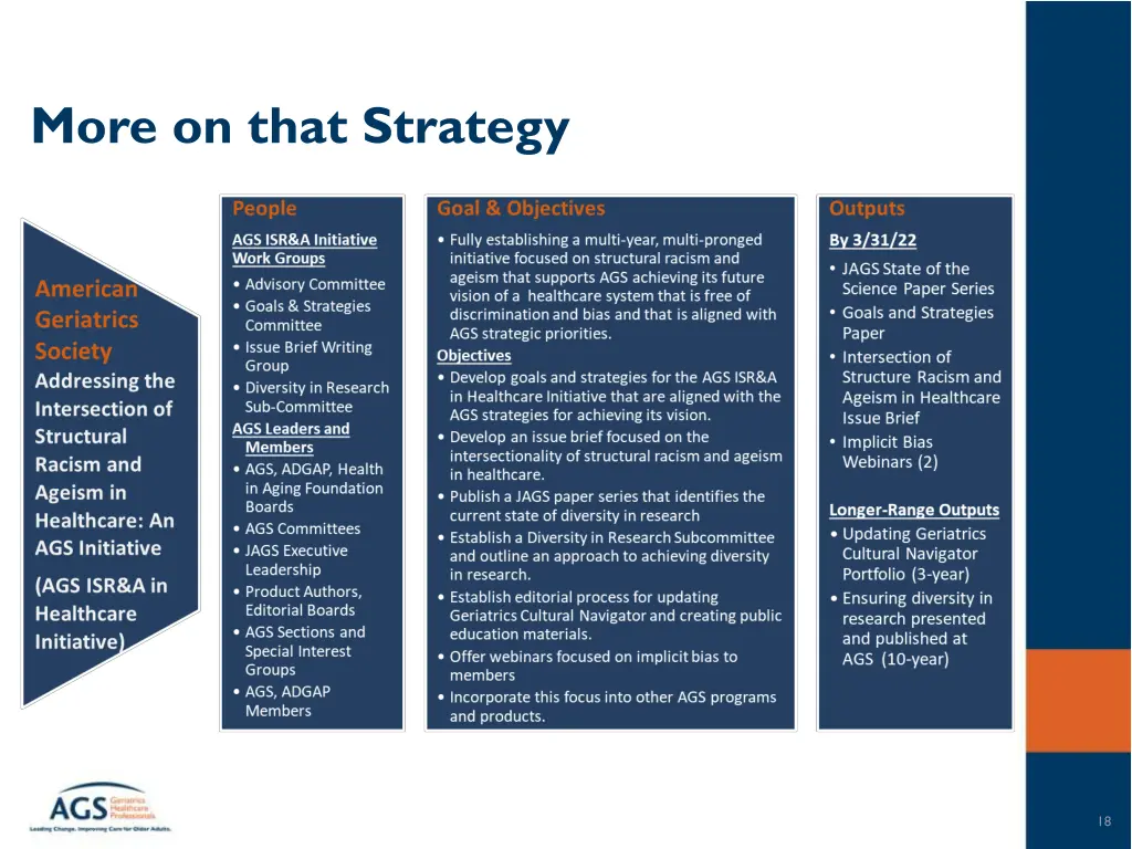 more on that strategy