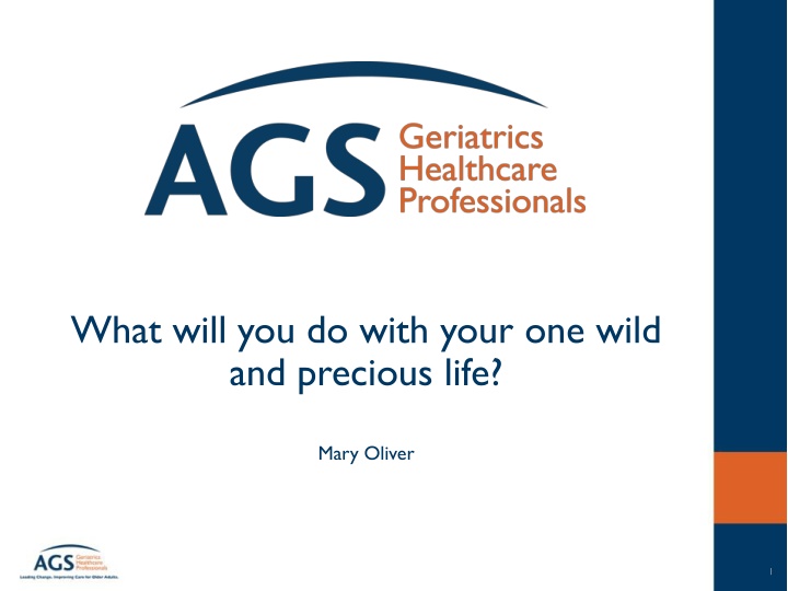 what will you do with your one wild and precious