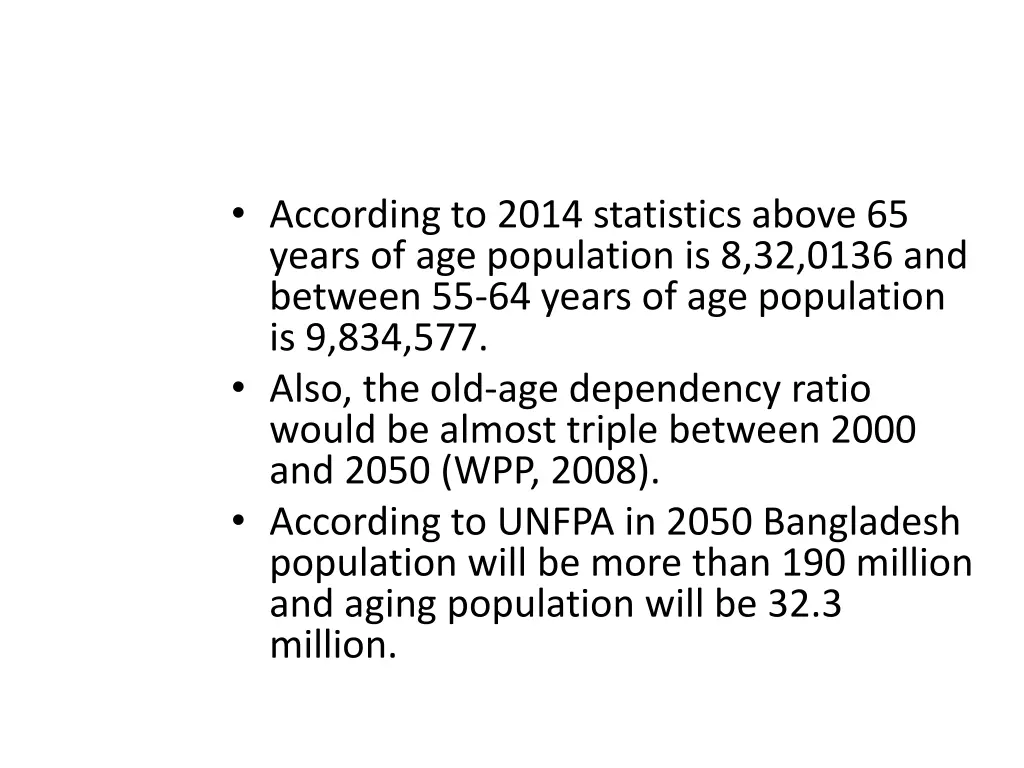 according to 2014 statistics above 65 years