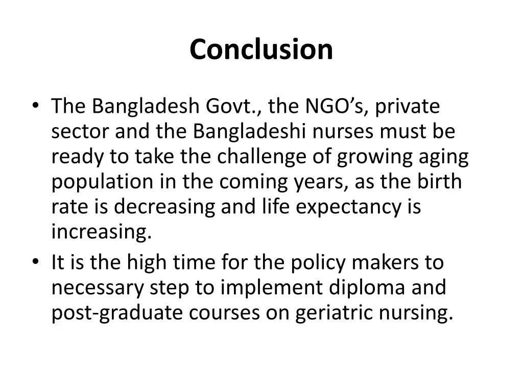 conclusion