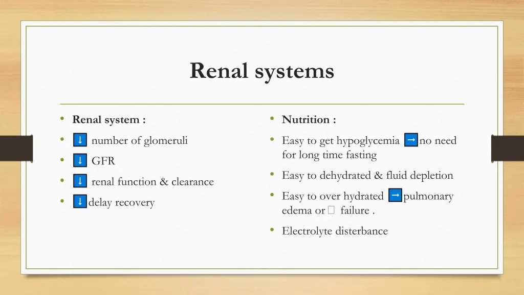 renal systems