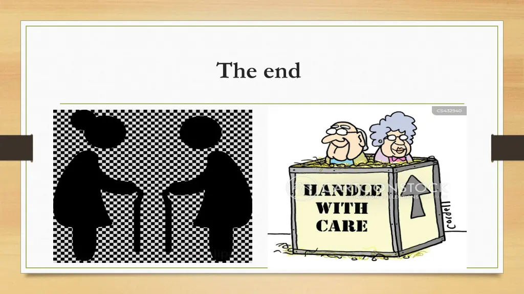 the end