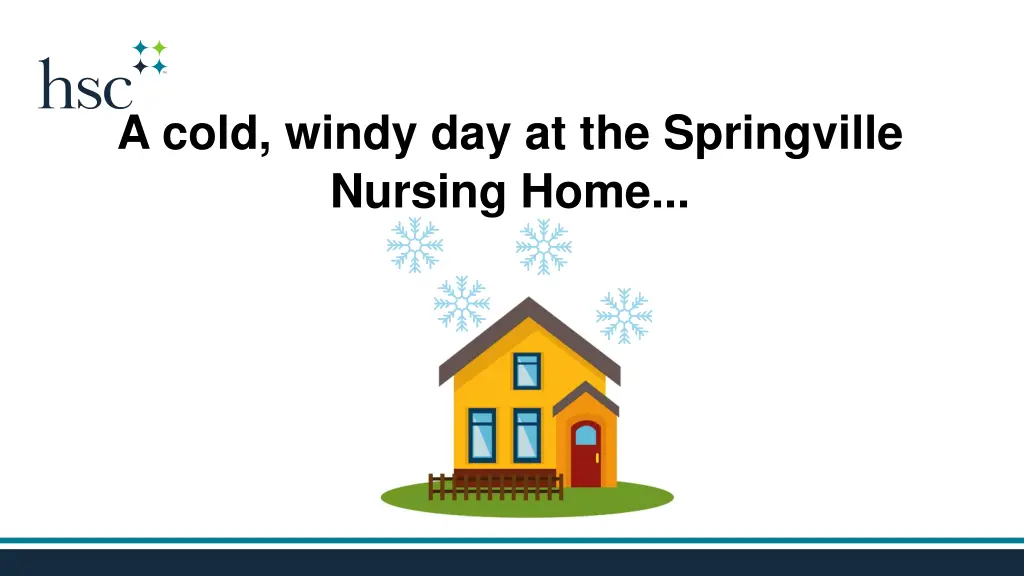 a cold windy day at the springville nursing home