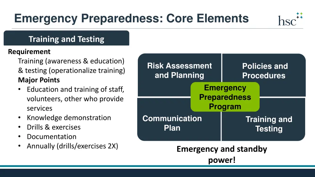 emergency preparedness core elements 3