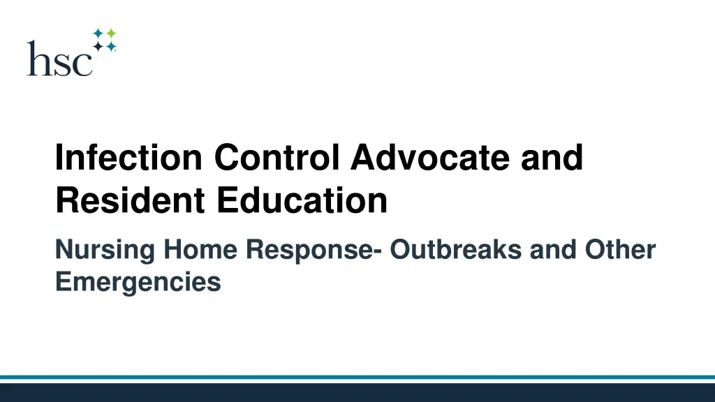 infection control advocate and resident education