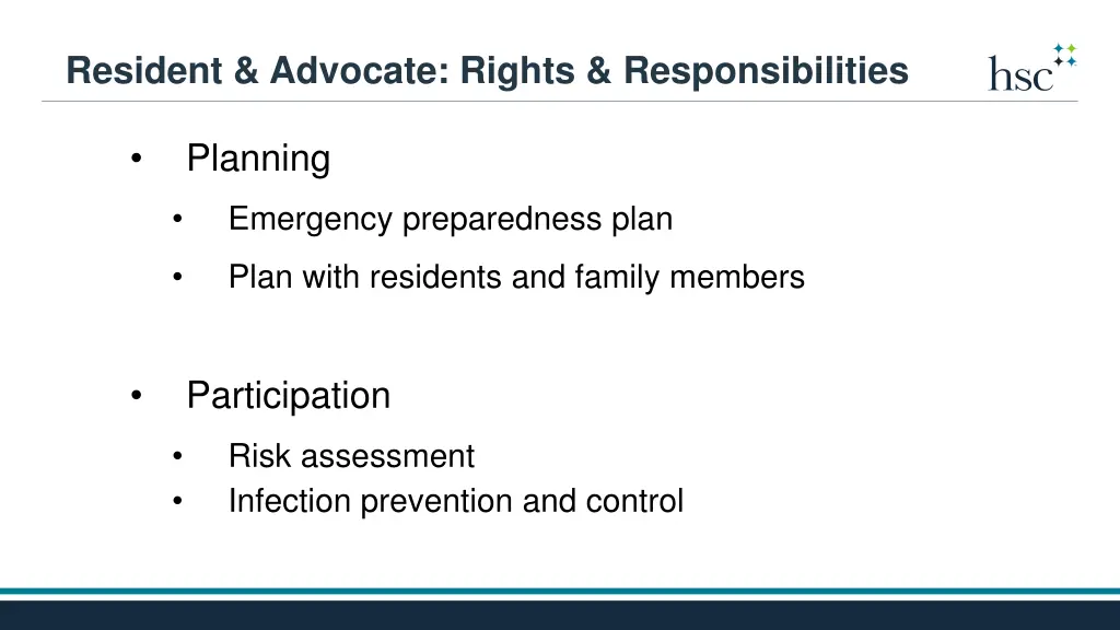 resident advocate rights responsibilities