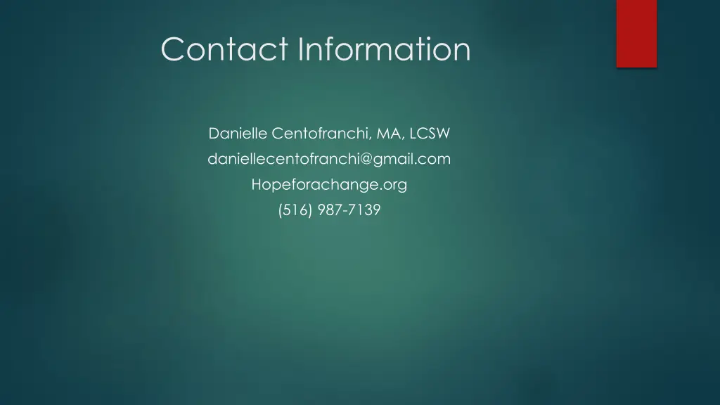 contact information