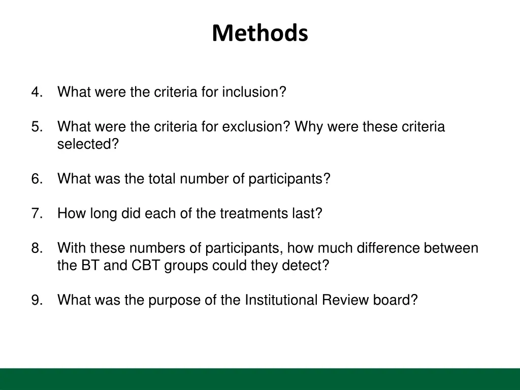 methods