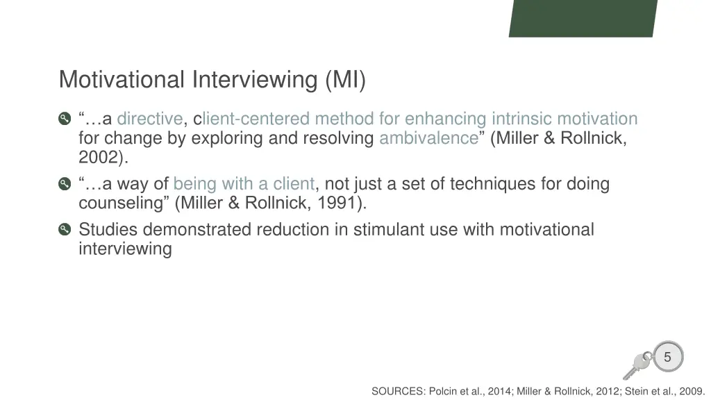 motivational interviewing mi