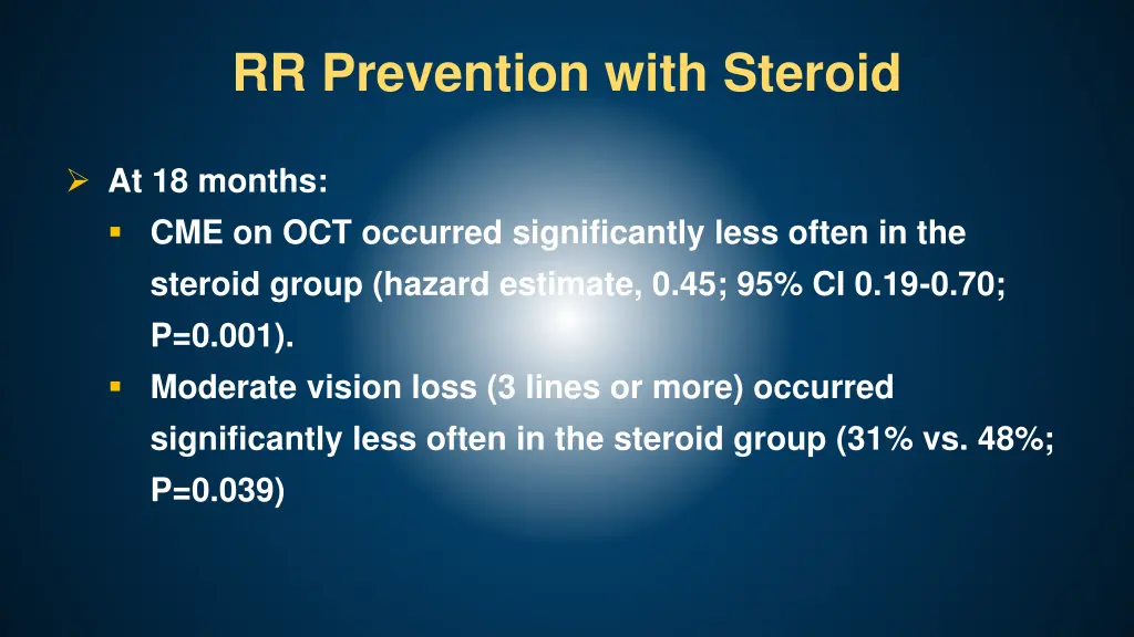 rr prevention with steroid 1