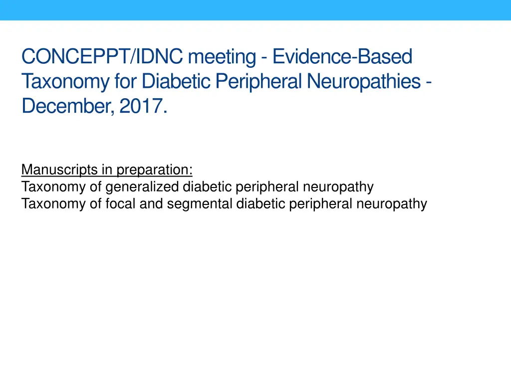 conceppt idnc meeting evidence based taxonomy