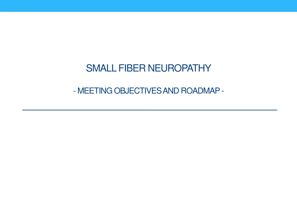 small fiber neuropathy