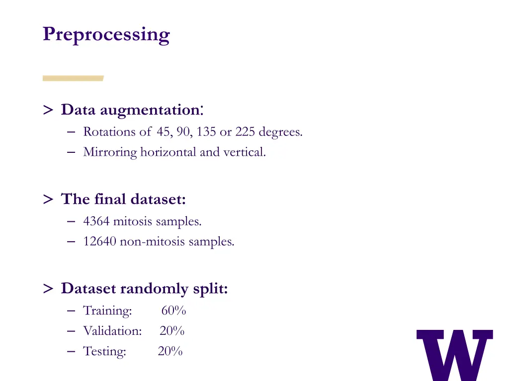 preprocessing