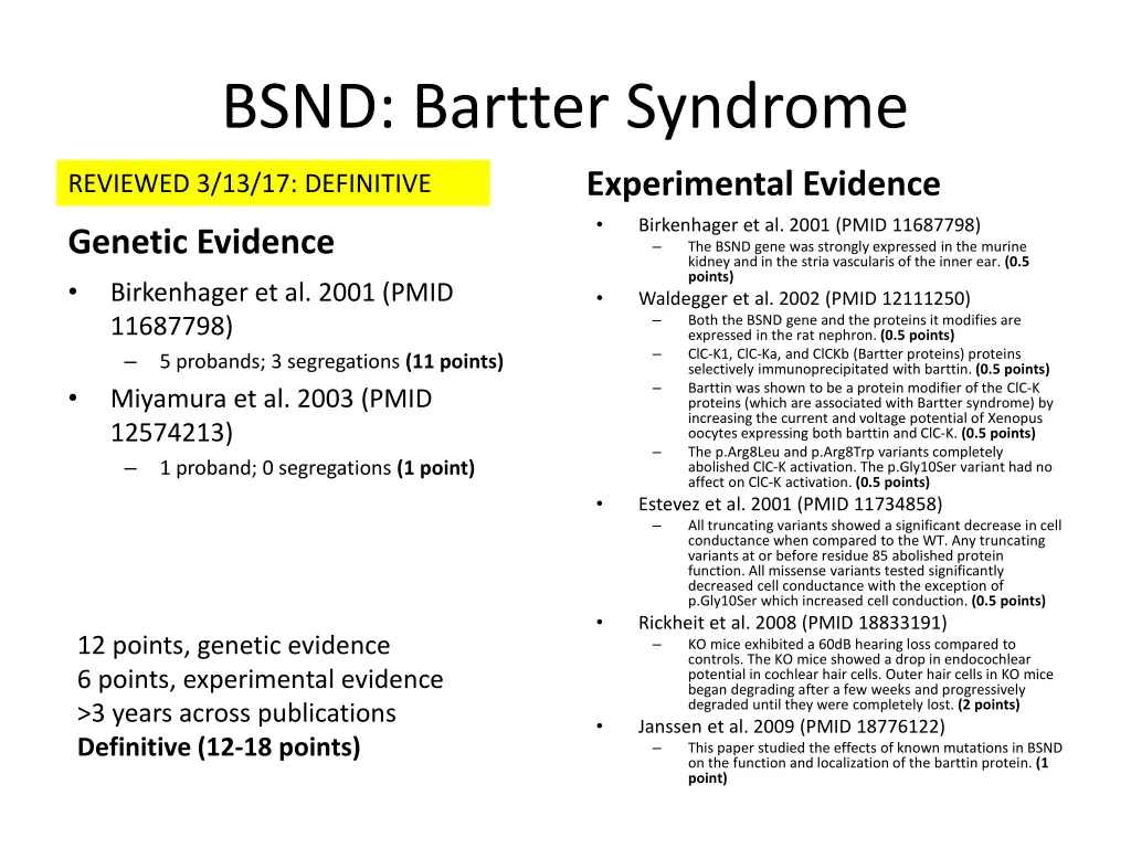 bsnd bartter syndrome