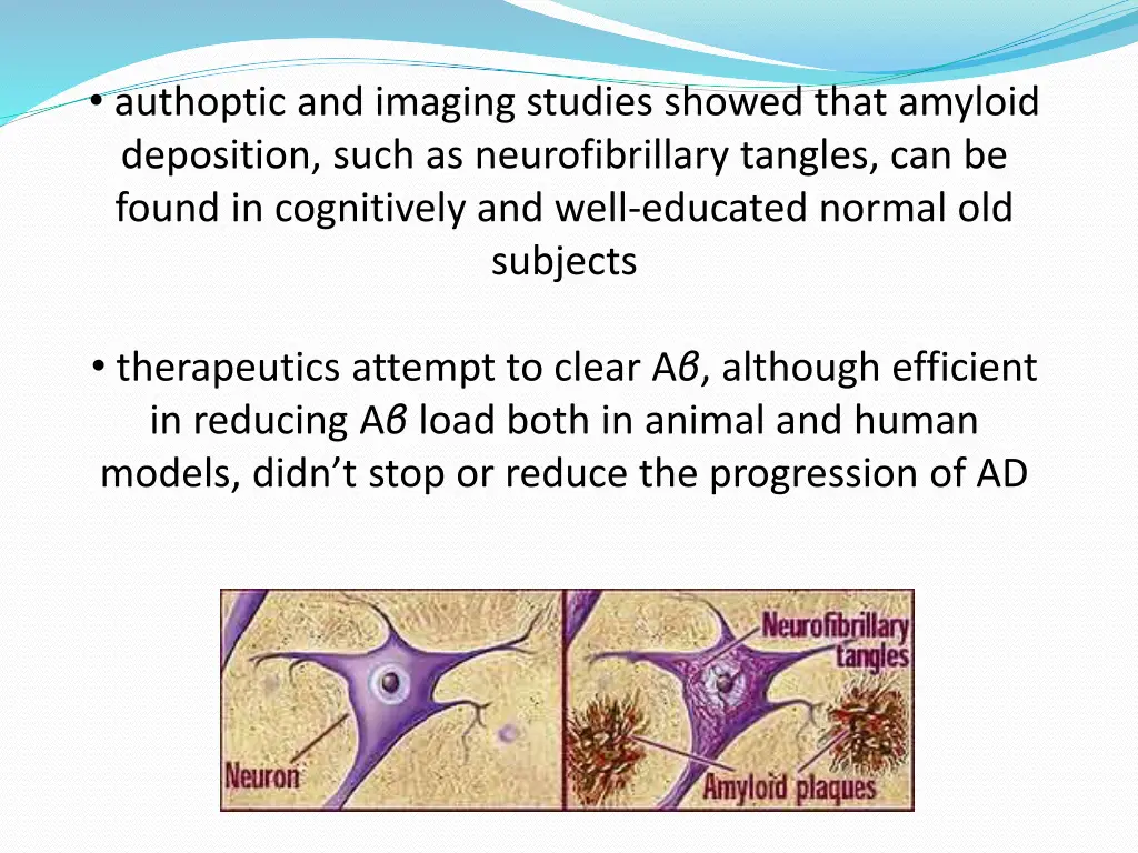 authoptic and imaging studies showed that amyloid