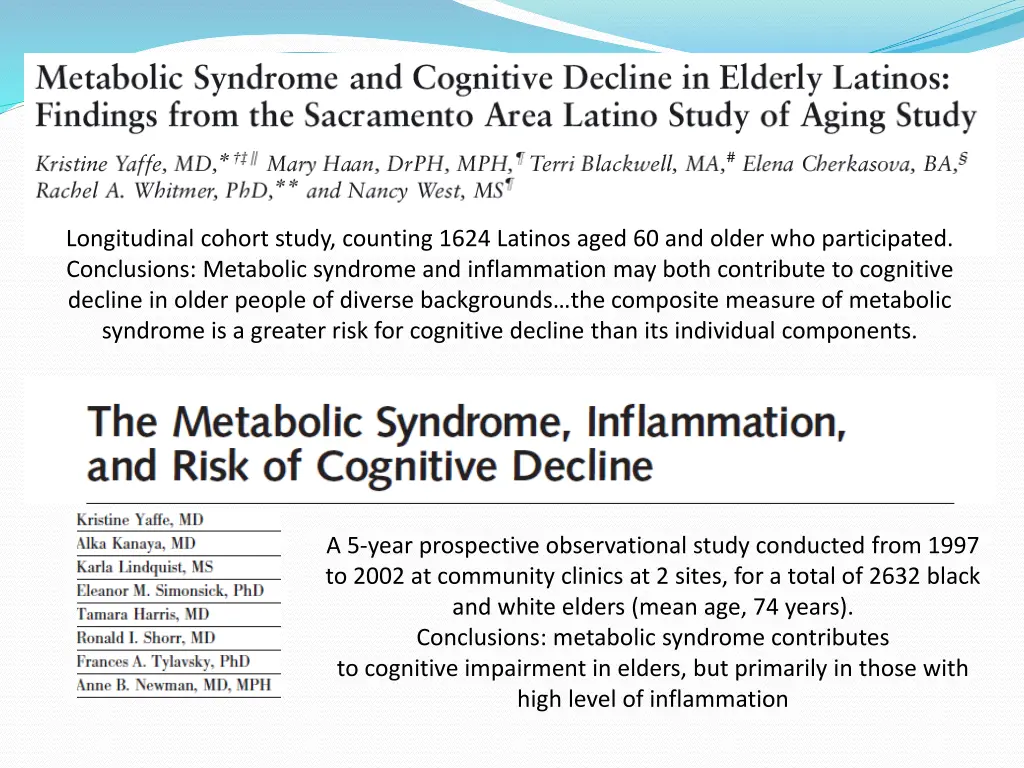 longitudinal cohort study counting 1624 latinos