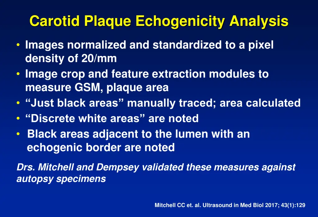 carotid plaque echogenicity analysis 1