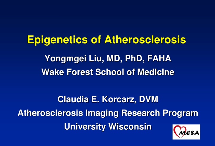 epigenetics of atherosclerosis